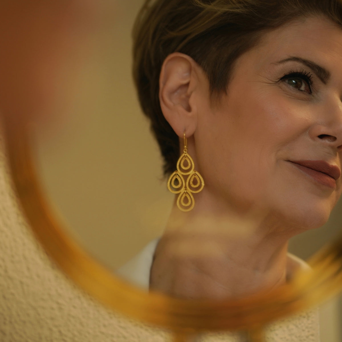 Ohrhänger Gold/Silber