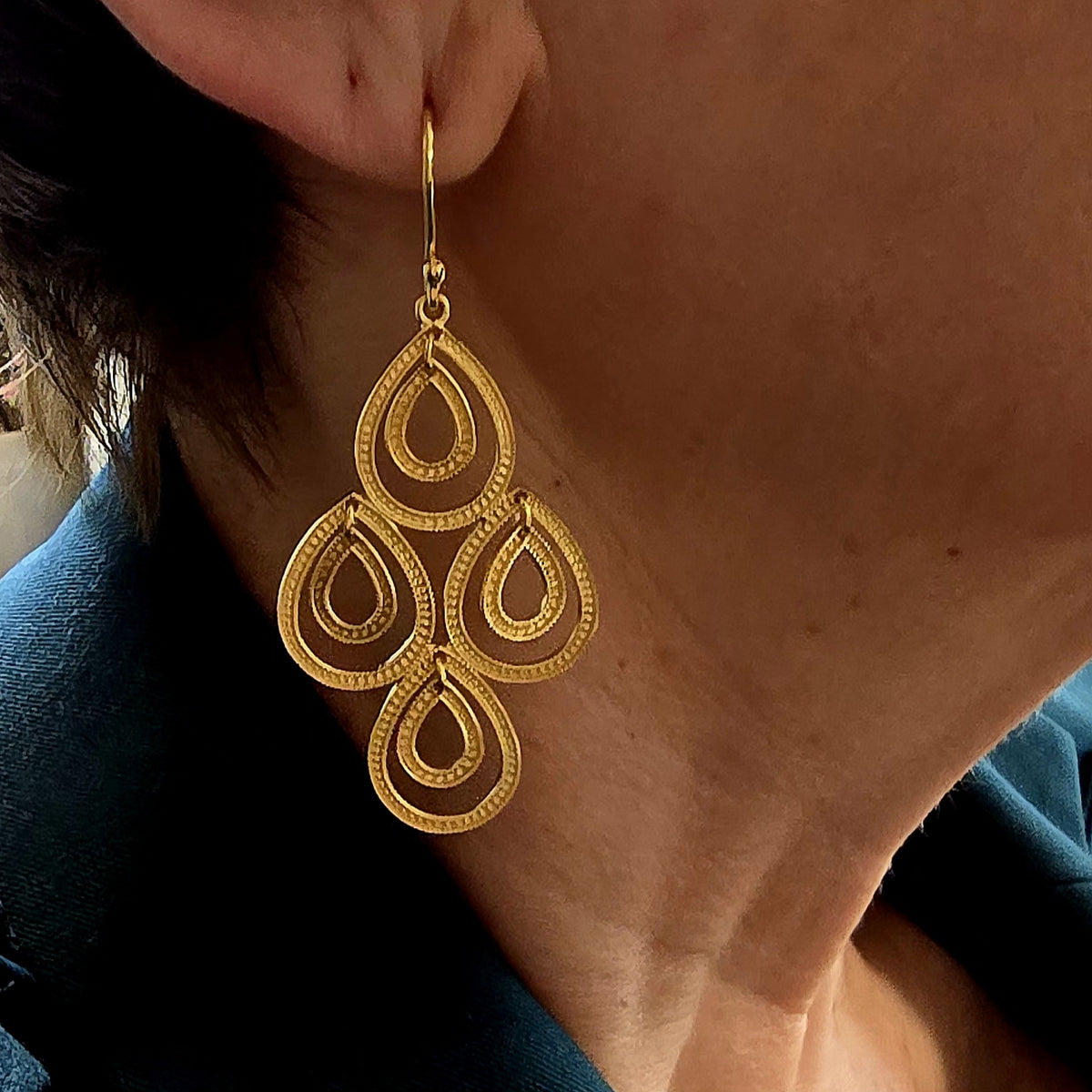 Ohrhänger Gold/Silber