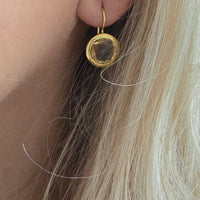 Ohrhänger Gold Citrin