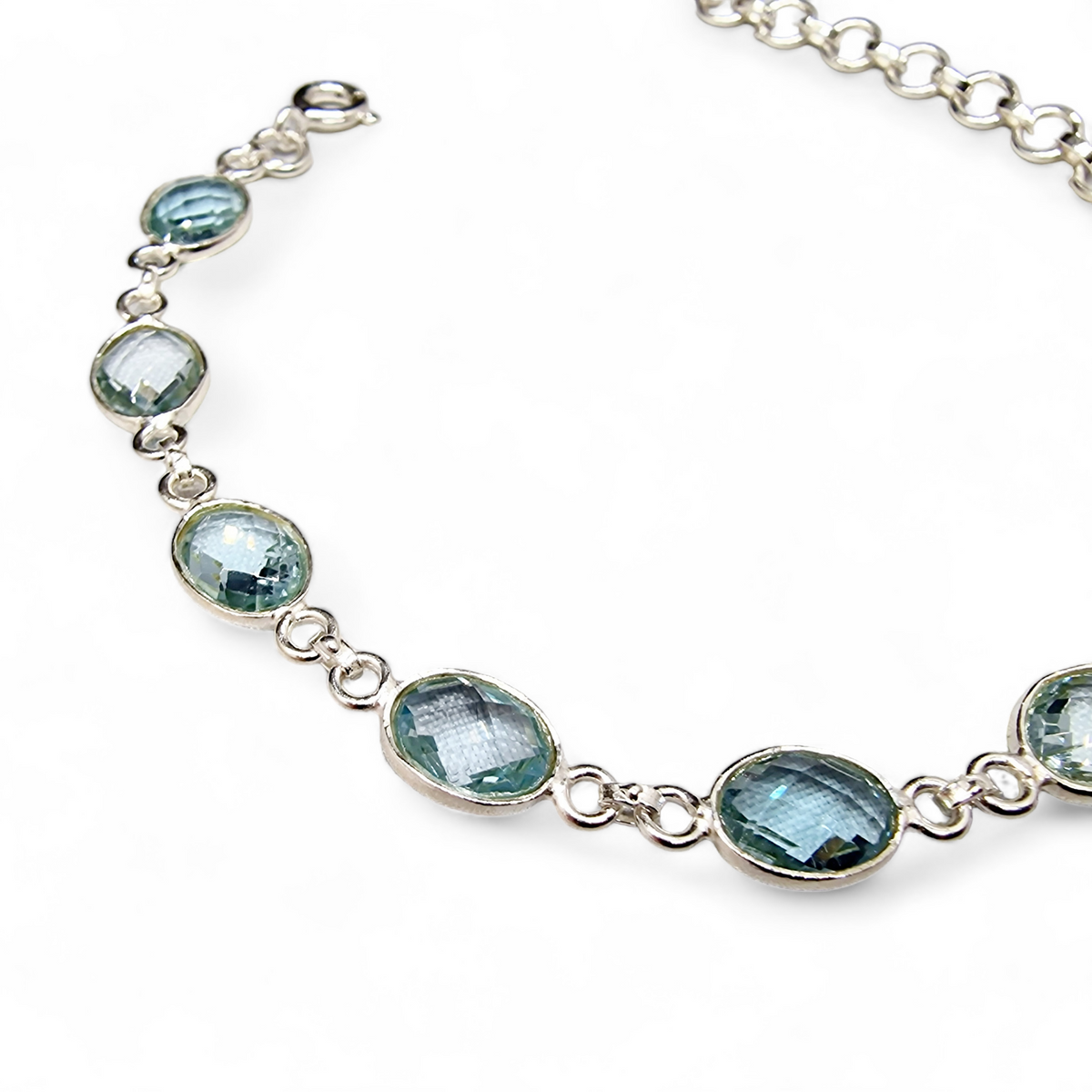 Armkette Blauer Topas