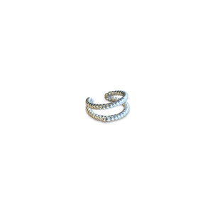 Ohrklemme Silber / Gold