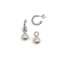 Schmuck-Set Silber mit Perlohrhänger