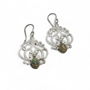 Ohrhänger Silber matt