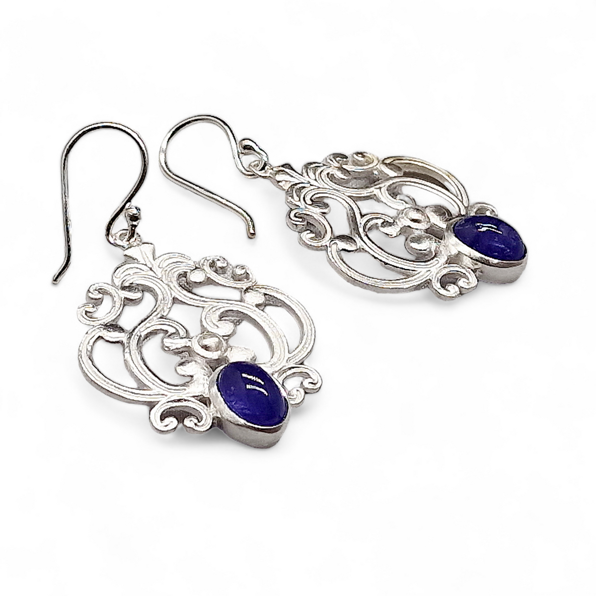 Ohrhänger Silber matt