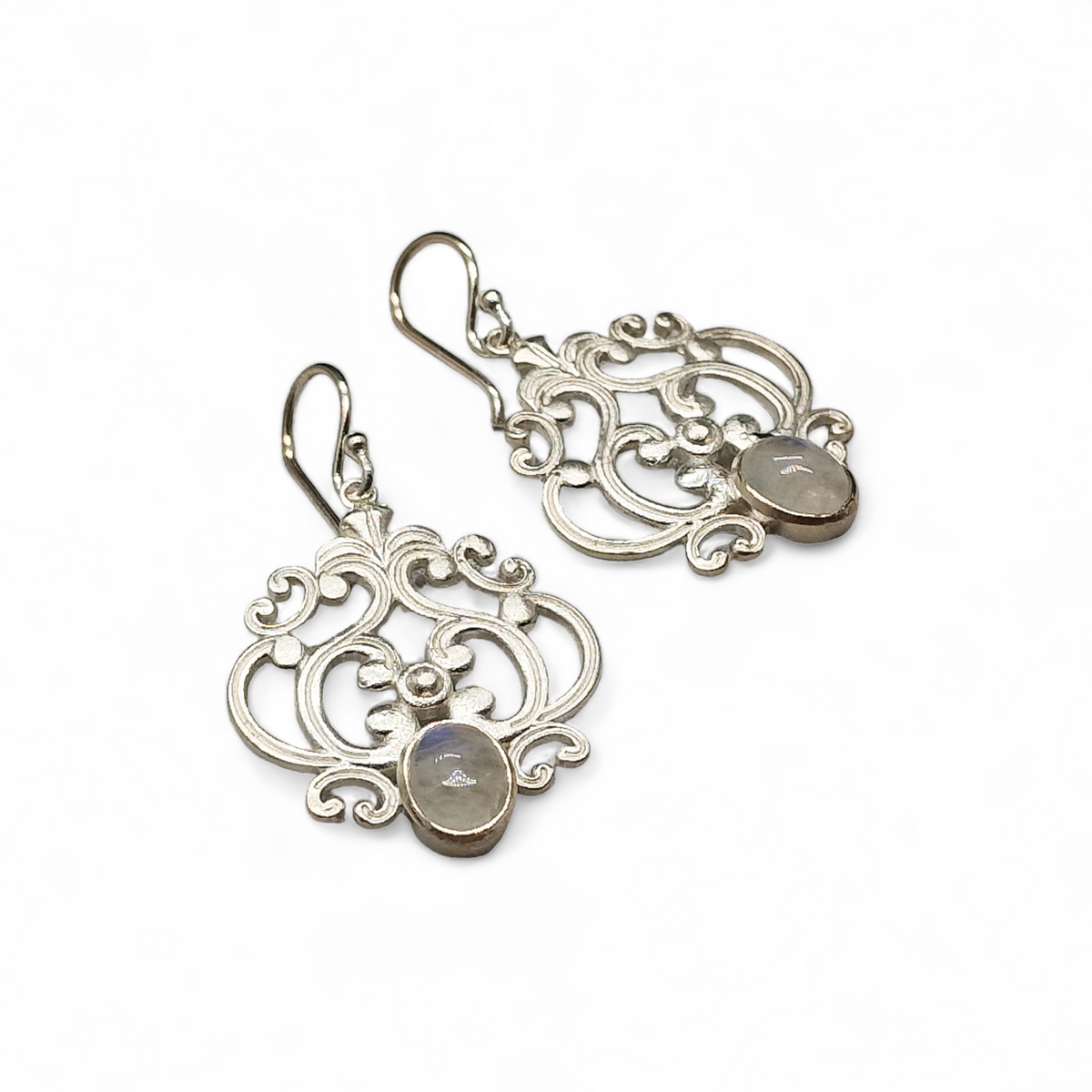 Ohrhänger Silber matt