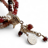 Armband-Set Silber/Steinmix