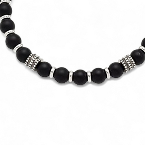 Stein-Shamballa-Armband Bronzit matt
