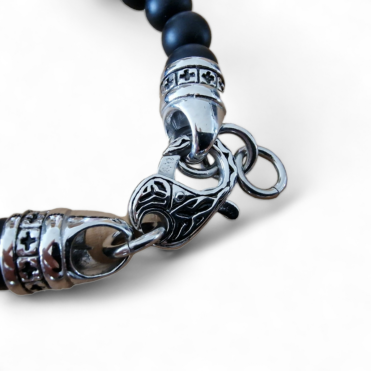 Armkette Onyx matt / Stahl