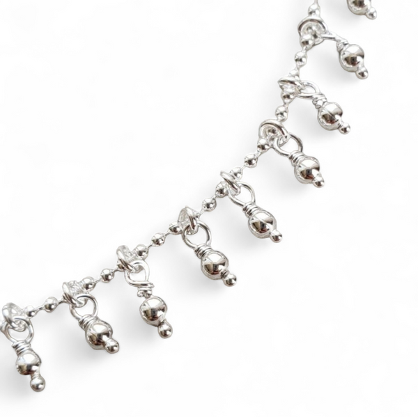Silver anklet