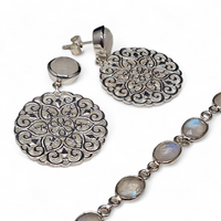 Schmuck-Set Mondstein