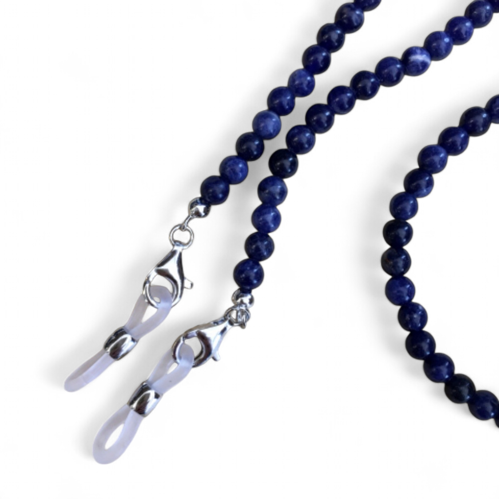 Brillenkette Sodalith