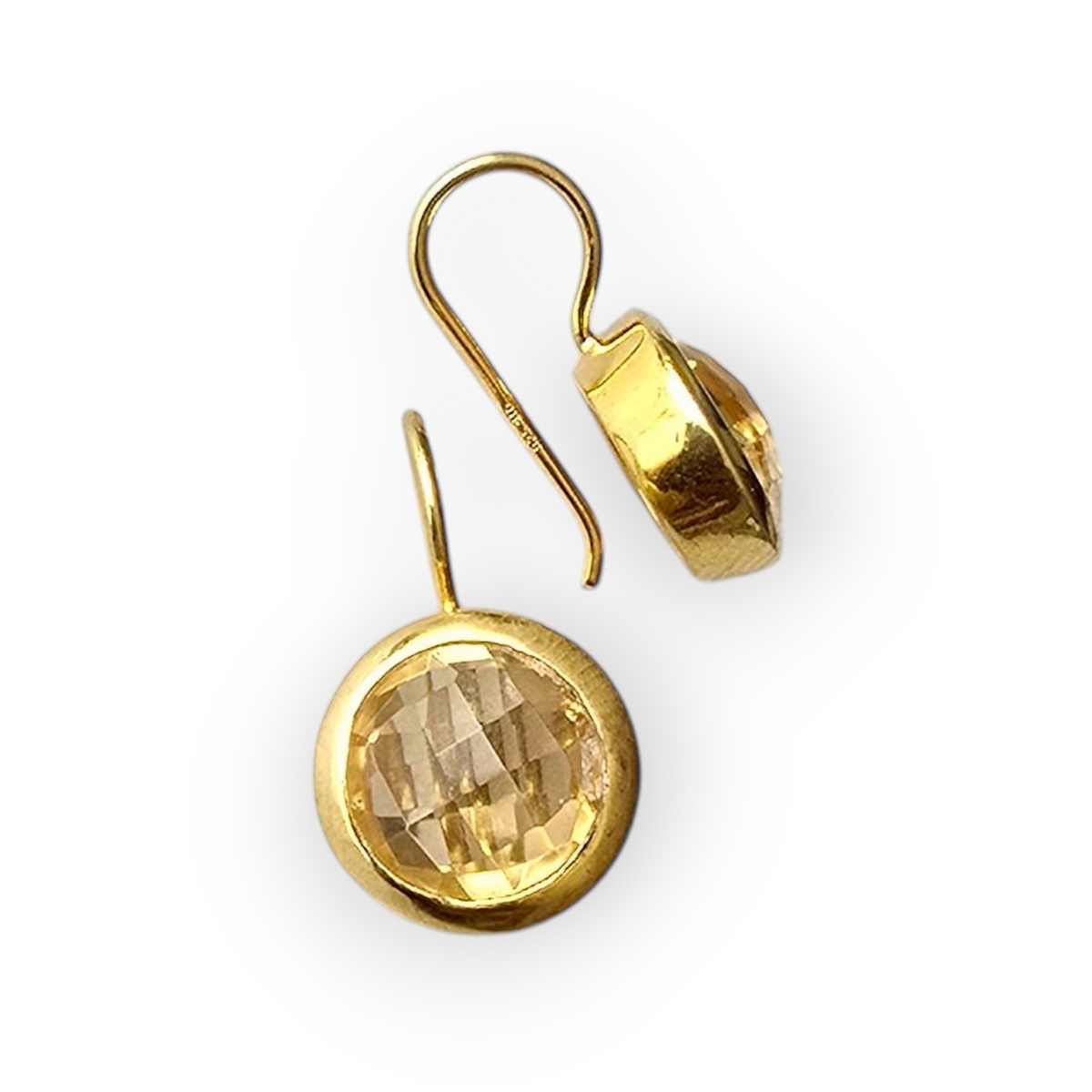 Ohrhänger Gold Citrin