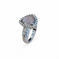 Ring silver rose quartz