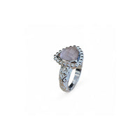 Ring silver rose quartz