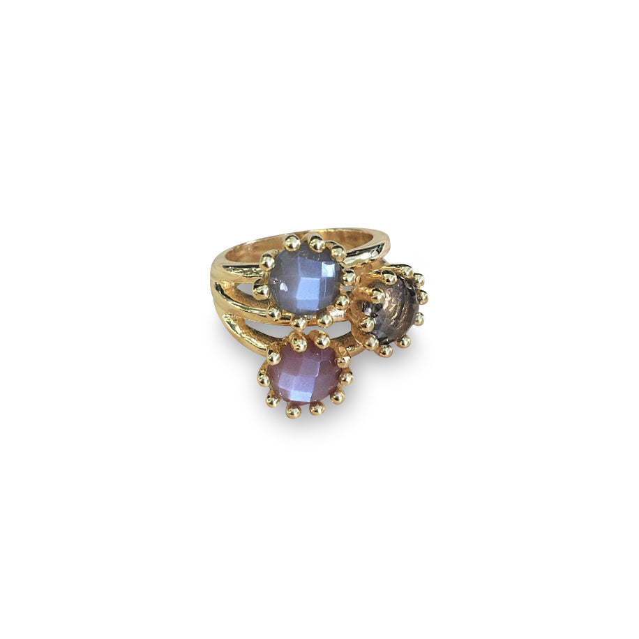 Finger ring triology / gold