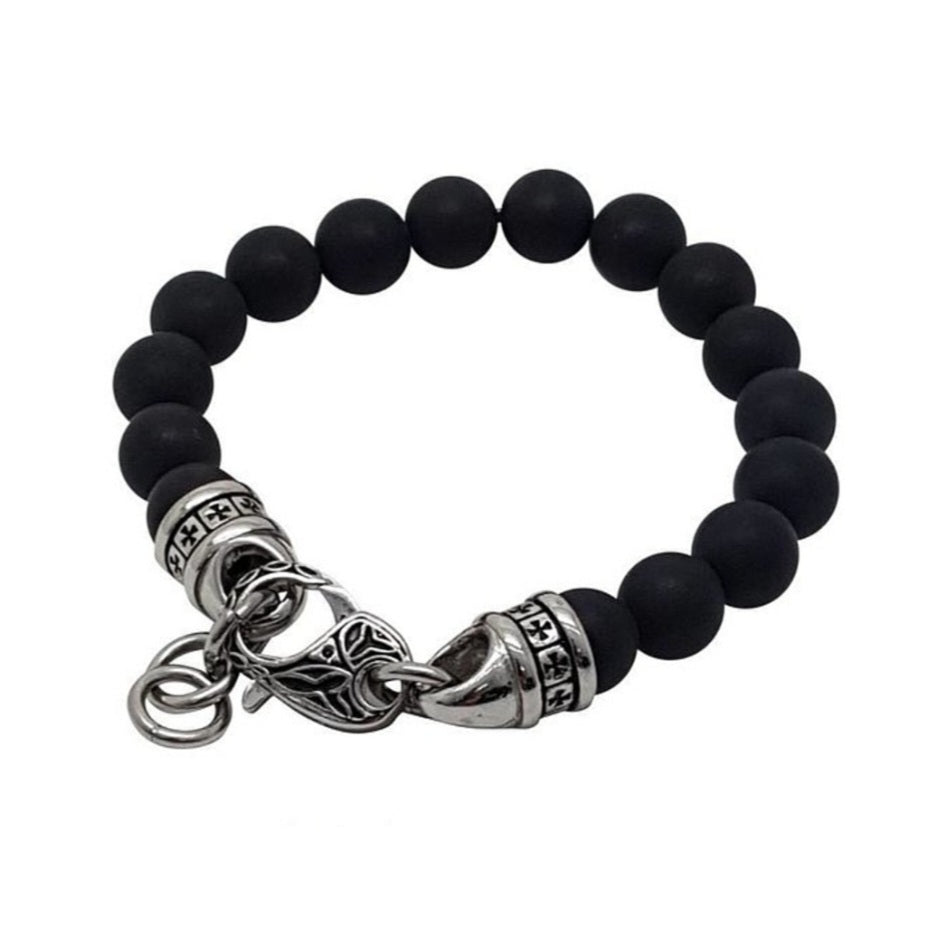 Armkette Onyx matt / Stahl