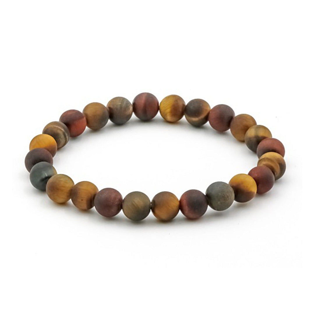 Natursteinarmband Tigerauge-Mix 8mm