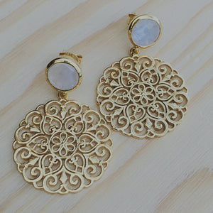 Gold earrings