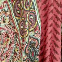 Seiden-Sommerkleid rot /gold