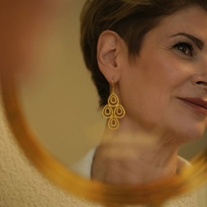 Ohrhänger Silber/Gold