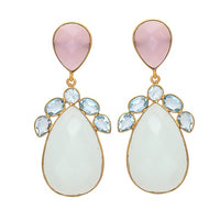 Ohrhänger Tricolor vergoldet