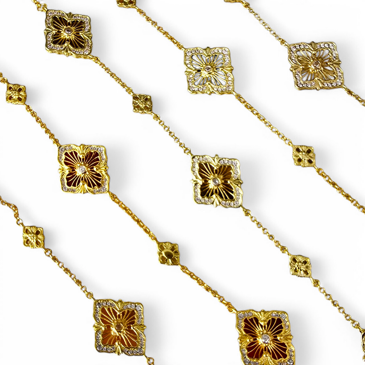 Armband Monogramm-Blume