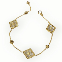 Armband Monogramm-Blume