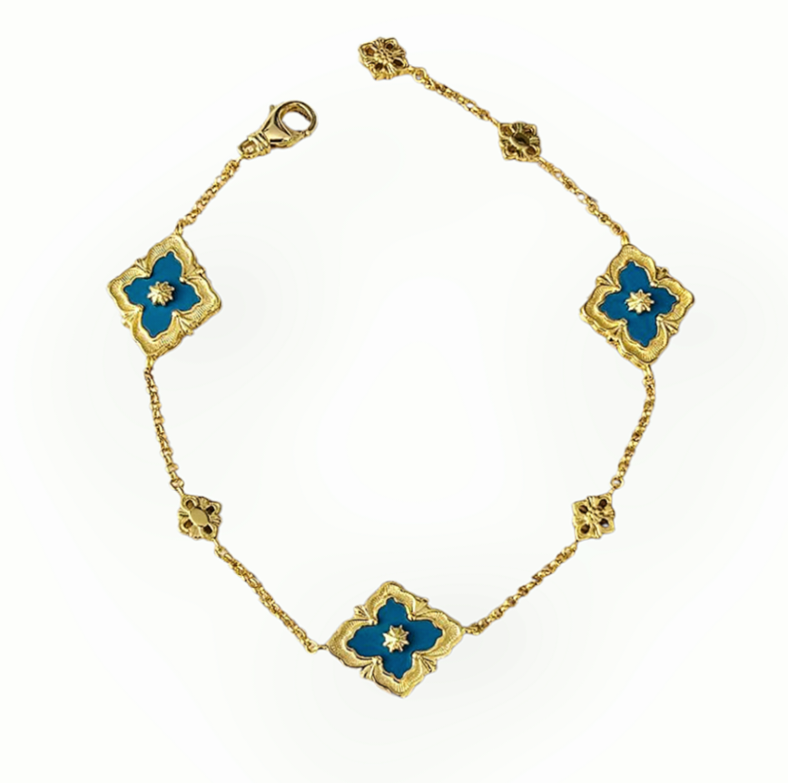 Armband Monogramm-Blume