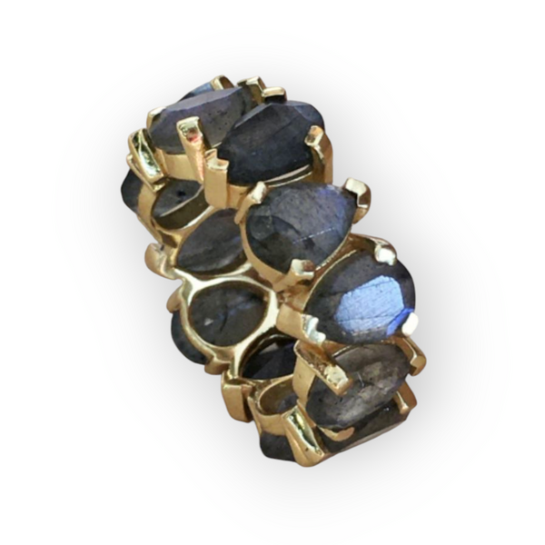 Fingerring Labradorit Gold