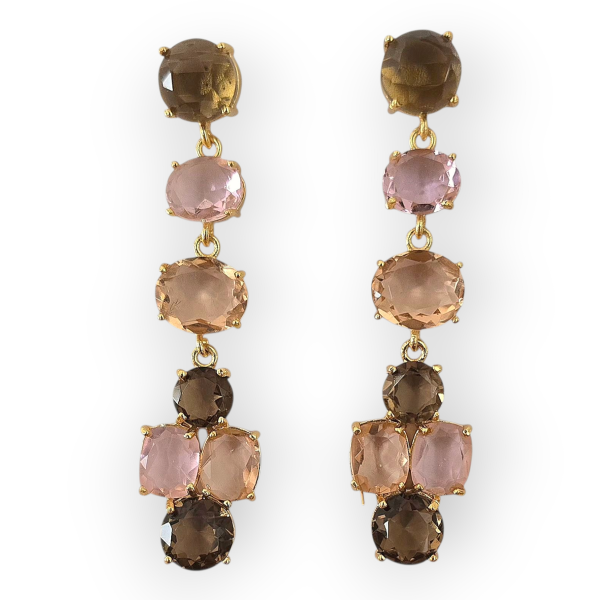 Ohrhänger Multicolor vergoldet