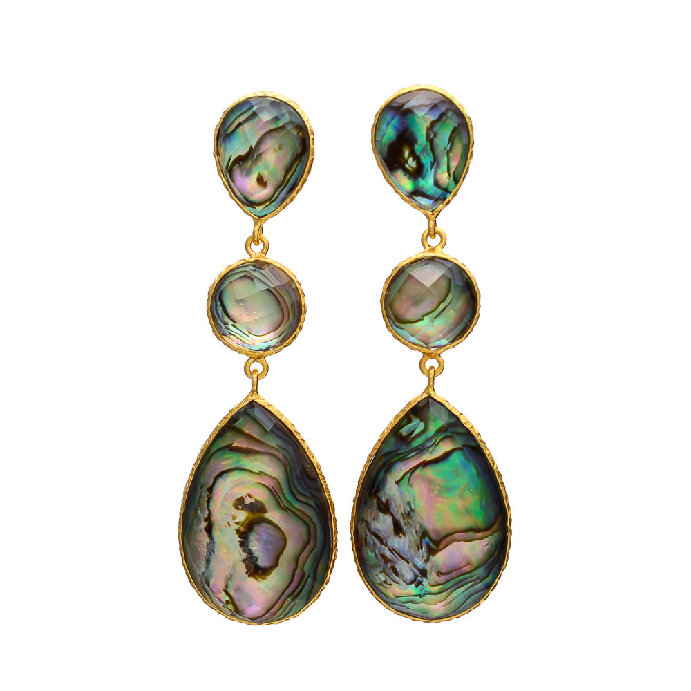 Ohrhänger Abalone-Muschel
