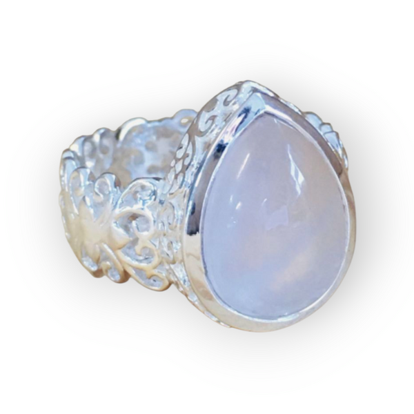 Fingerring Rosenquarz