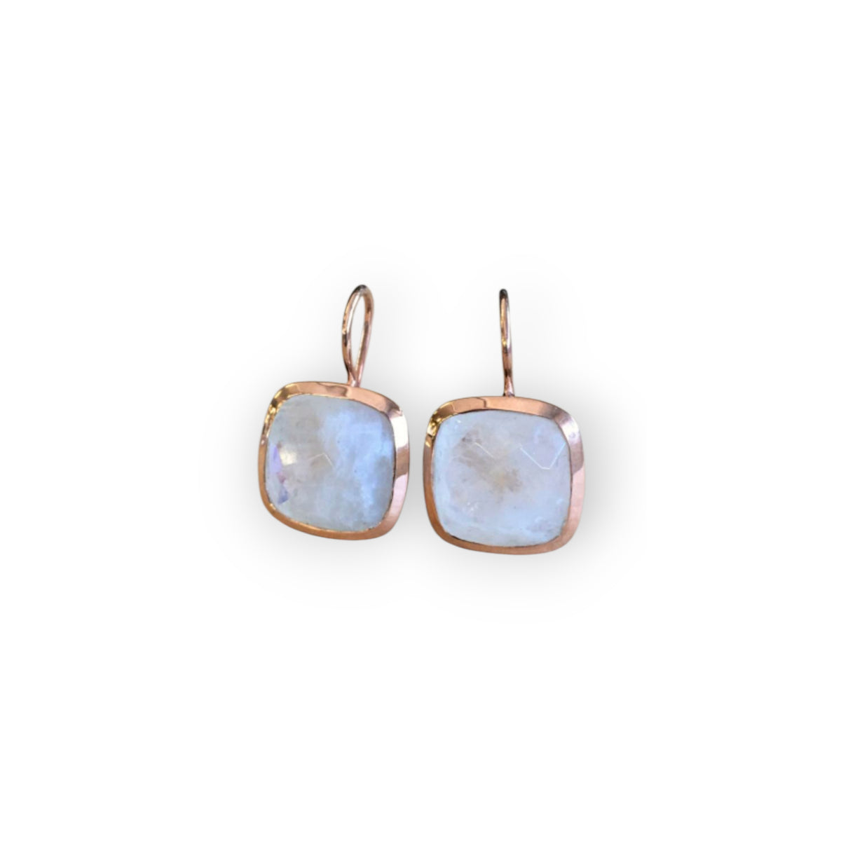 Ohrhänger Quadrat Roségold
