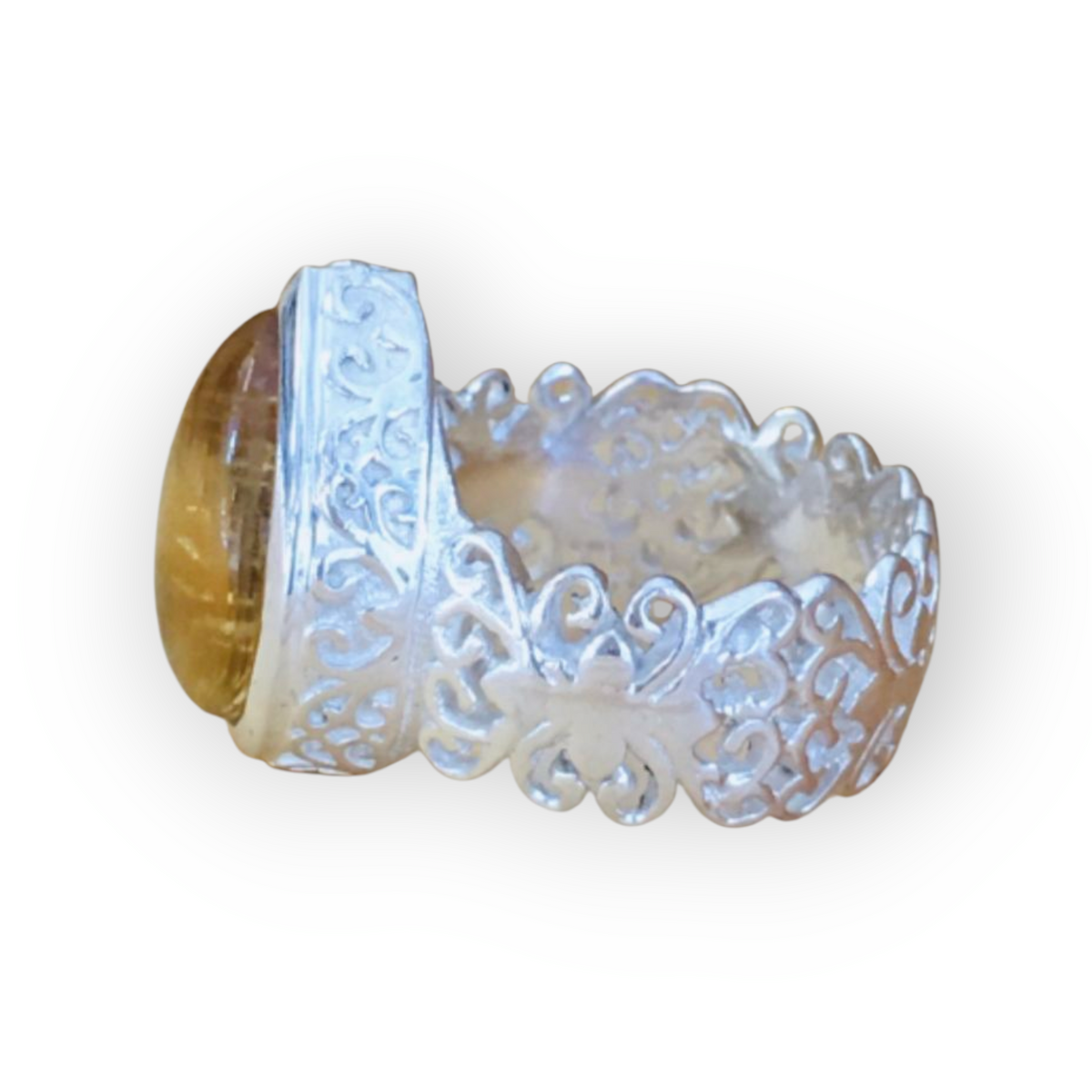 Fingerring Rutilquarz