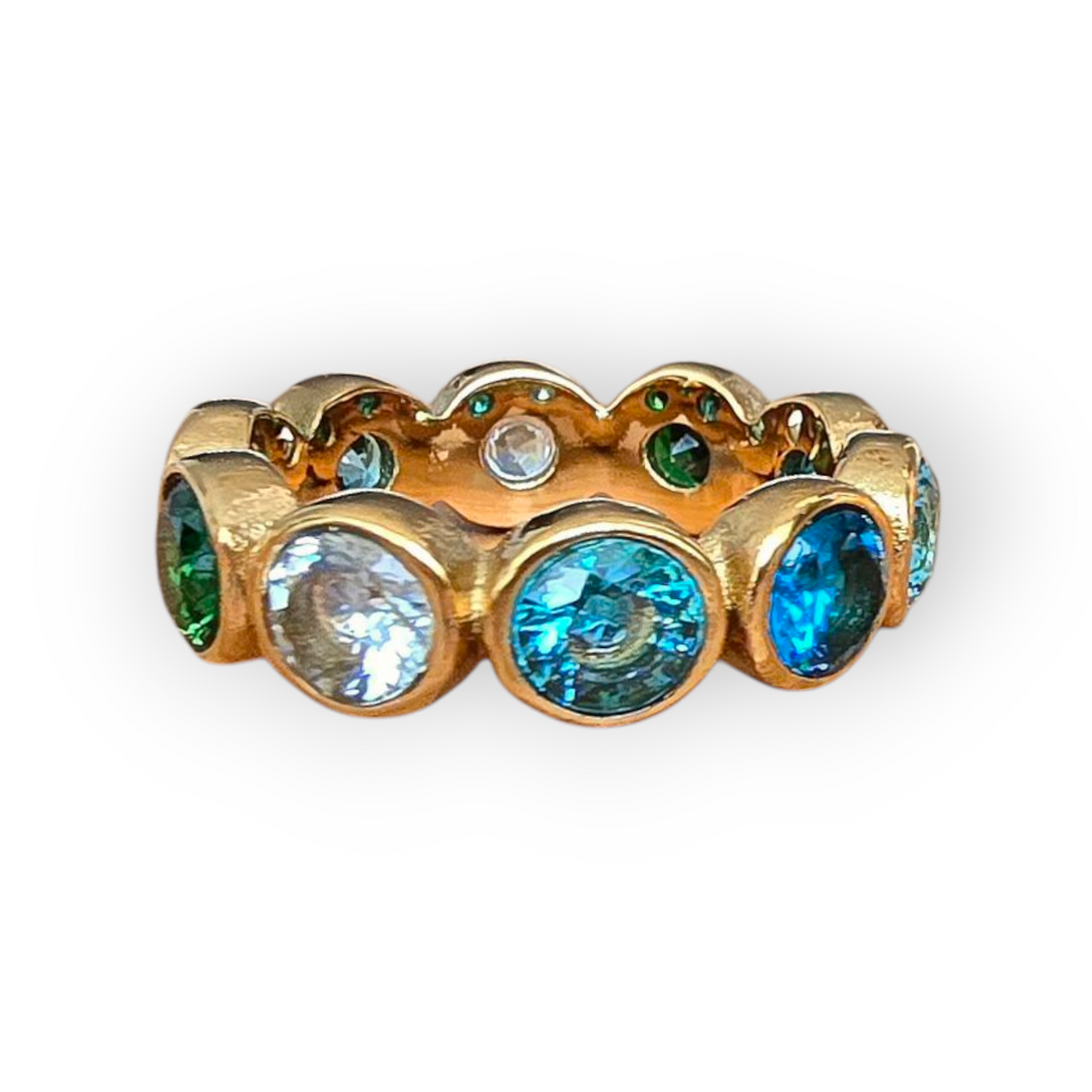 Fingerring Zirkonia vergoldet