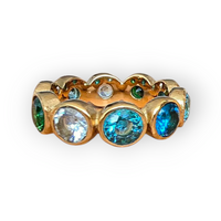 Fingerring Zirkonia vergoldet