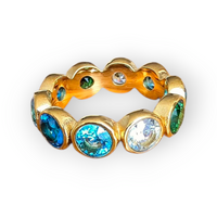 Fingerring Zirkonia vergoldet