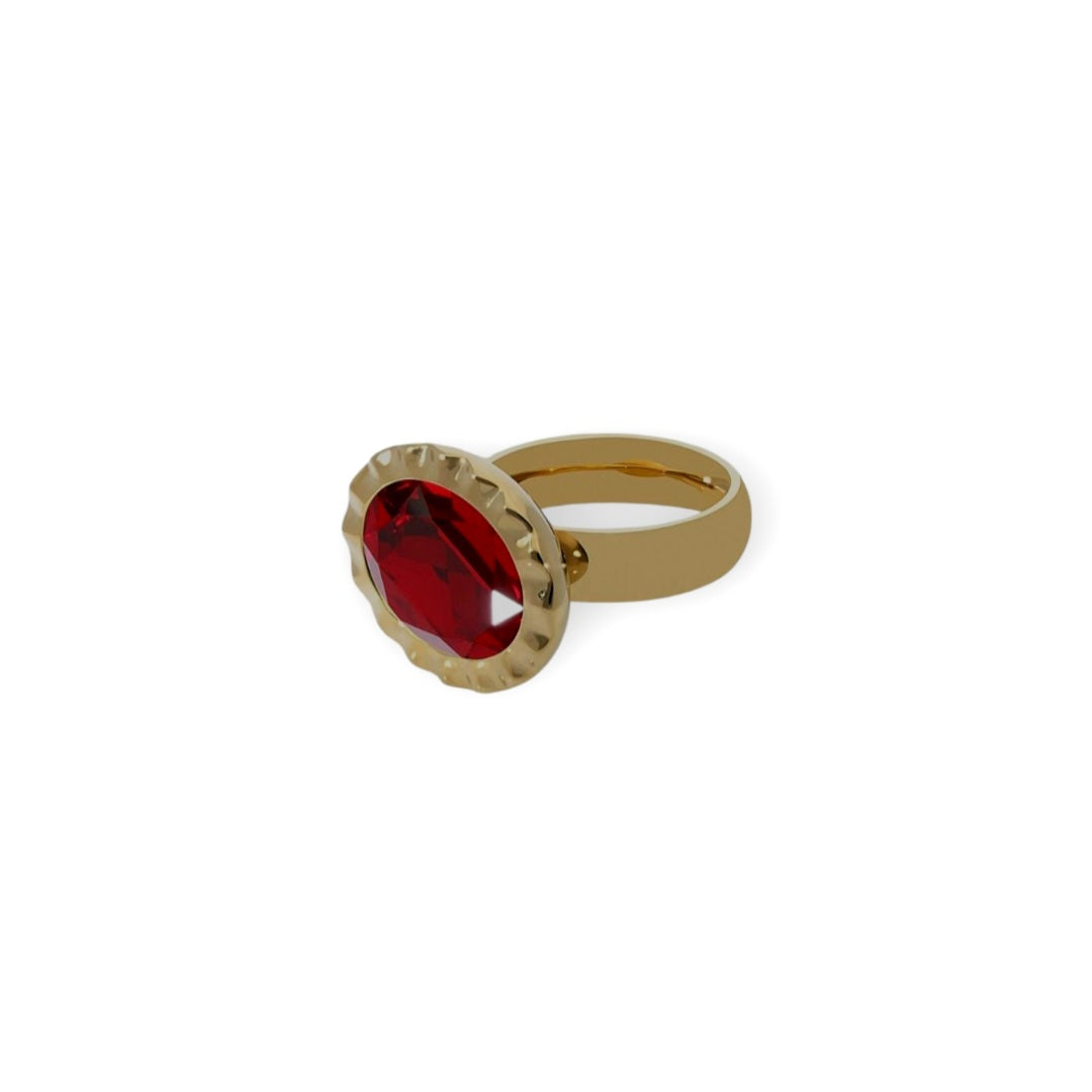 QUDO Ring TIVOLA UNICA Gold