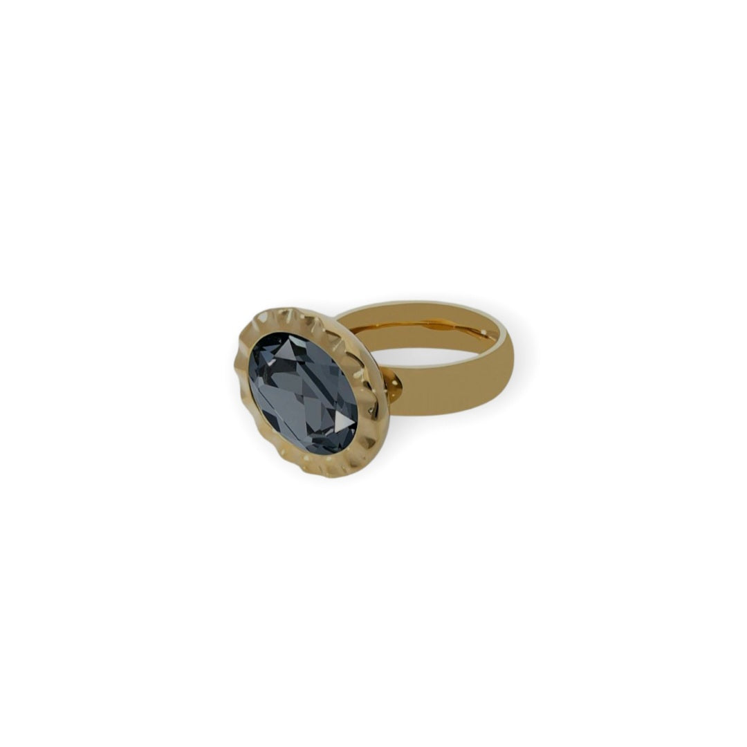 QUDO Ring TIVOLA UNICA Gold