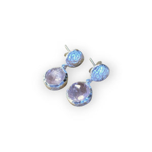 Ohrstecker Silber matt