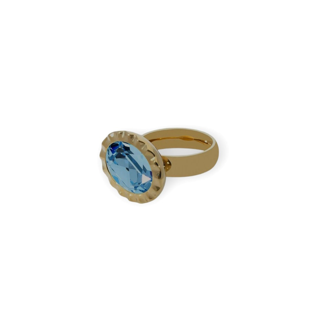 QUDO Ring TIVOLA UNICA Gold