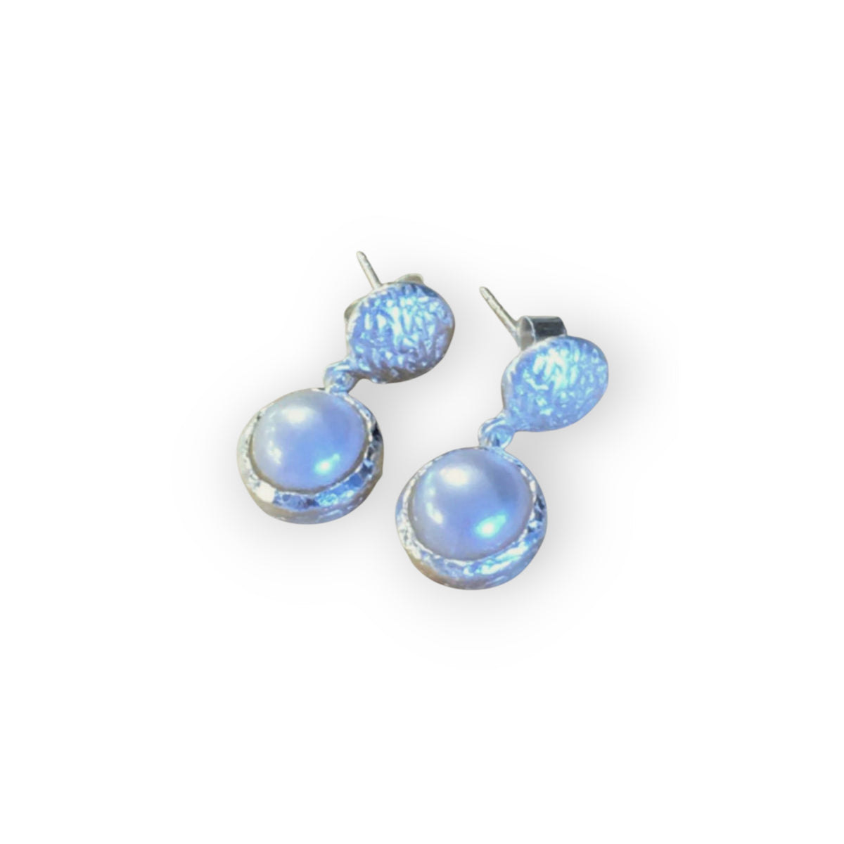 Ohrstecker Silber matt