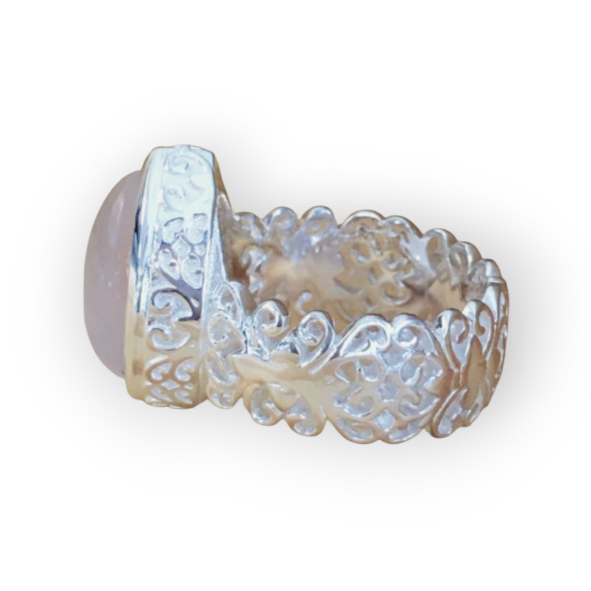 Fingerring Rosenquarz