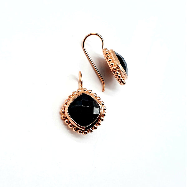 Earrings rose gold plated (3 colors)