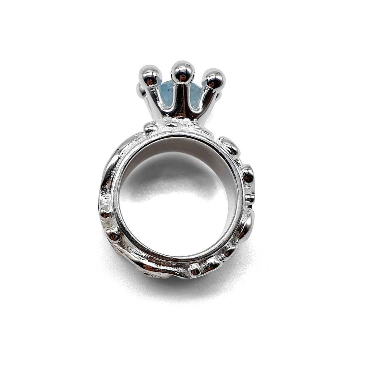 Fingerring Krone Aquamarin