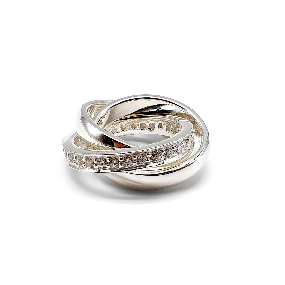 Fingerring Silber/Zirkonien