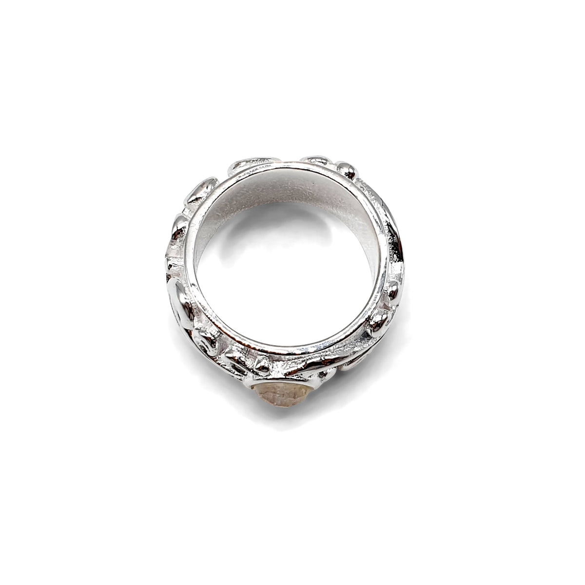 Finger ring silver/moonstone