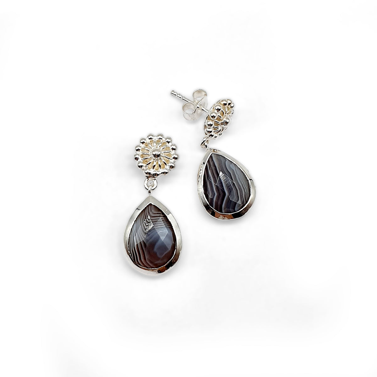 Ohrhänger/Stecker silber (9 Farben)