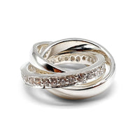 Fingerring Silber/Zirkonien