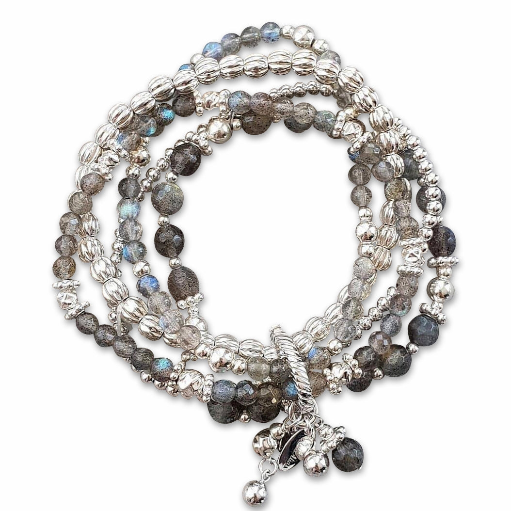 Armband-Set Silber / Steinmix